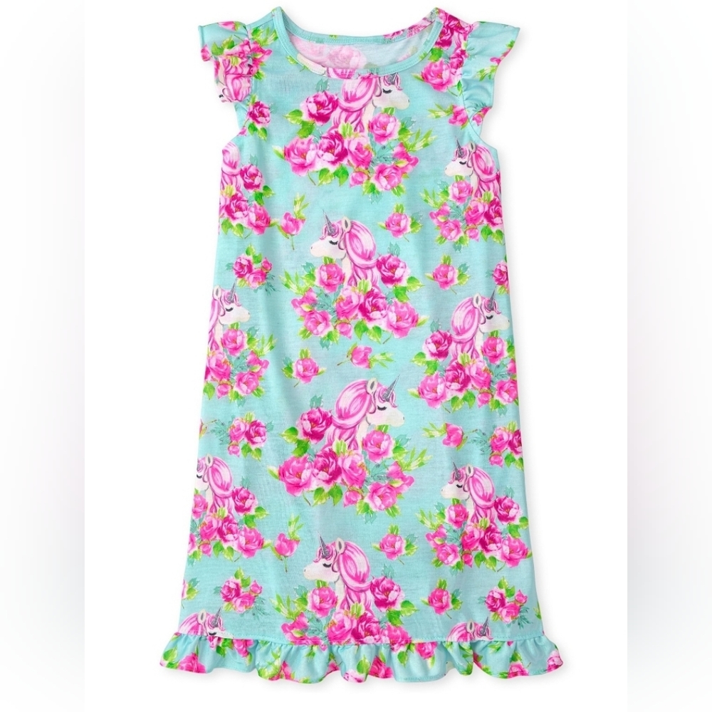 Girls Unicorn Night Gown Size 14